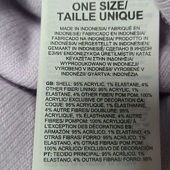 THE NORTH FACE SKI TUKE CUFFED BEANIE, UNISEX, LAVENDER AND DUSTY ROSE - NEW - Picture 7 of 7